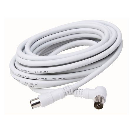 Basic Coax antenna cable 3 m - color white