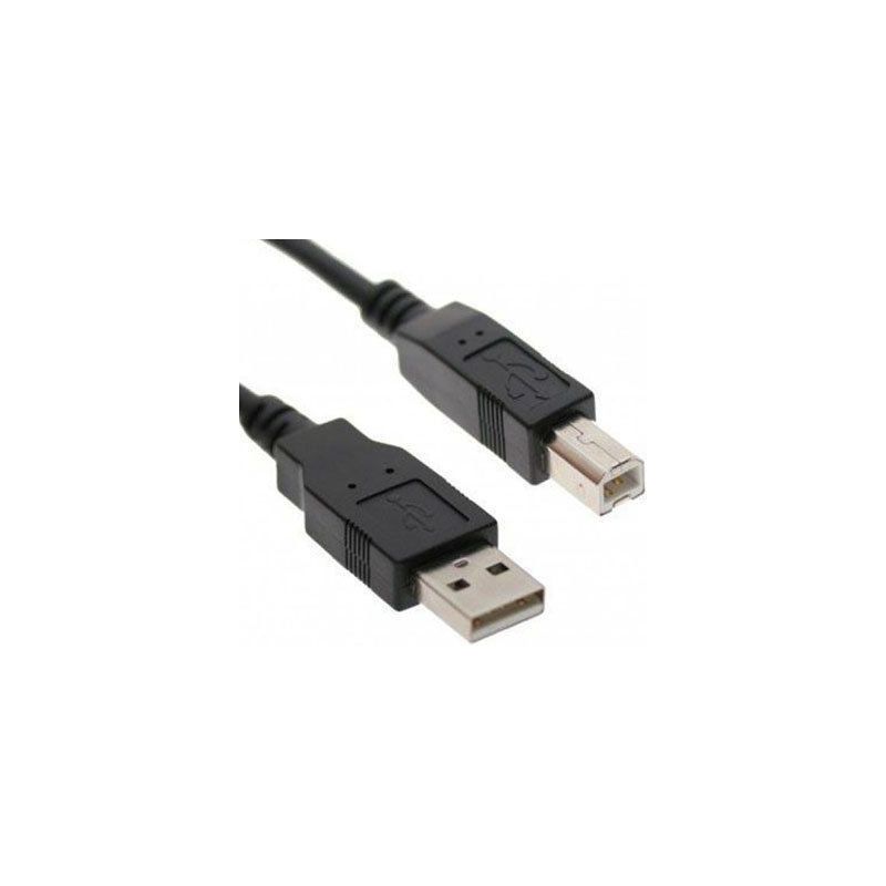 2 mtr. USB 2.0 kabel  A - B zwart