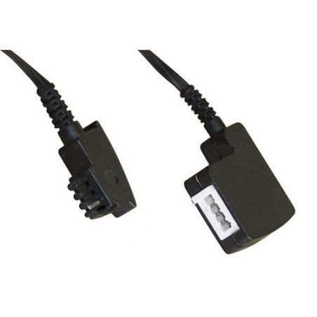 Câble d'extension TAE-F, fiche / prise TAE-F 6 mètres noir