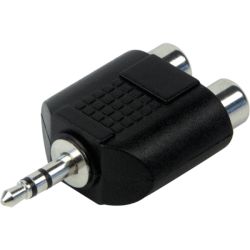 Schwaiger KHA4090 533 AUDIO-adapter
Jackplug (3,5 mm) naar 2 CINCH-bussen