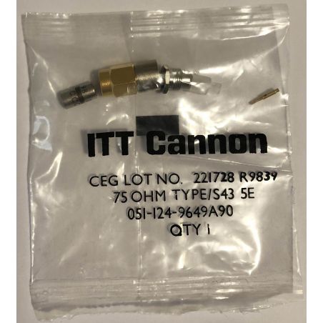 ITT Cannon 75 ohm - Connecteur à sertir SMZ Type / S43 5E - 051-124-9649A90