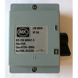 MK Electric - Interrupteur sectionneur LN 6816 3 pôles 16A - 415V - 50Hz