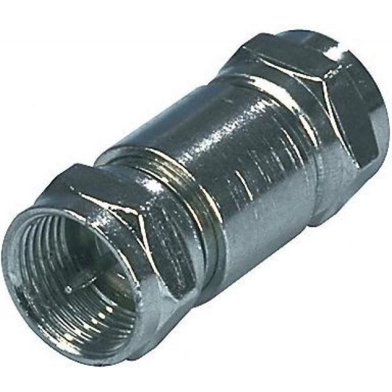F-connector connector male - male, straight