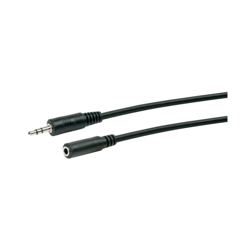 Cable-423/10  Stereo AUDIO verlengkabel  Jackplug (3,5 mm) naar jackplug female (3,5 mm) 10 mtr
