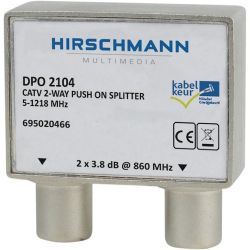 Hirschmann TV-Splitter DPO2104 mit 2 Ausgängen - 3,8 dB / 5-1218 MHz