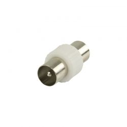 Adaptateur d'antenne Profile PMU658 Coax mâle (IEC) - mâle (IEC) Blanc/Argent