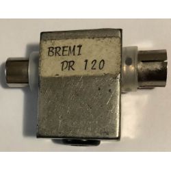 Atténuateur réglable Bremi DR-120 pour toutes les fréquences analogiques AM/FM et TV, connexion via des connecteurs Coax-IEC