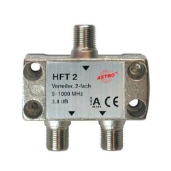 Astro HFT-2 Weg verdeler (3.5 dB) voor kabel, antenna en satelliet systemen