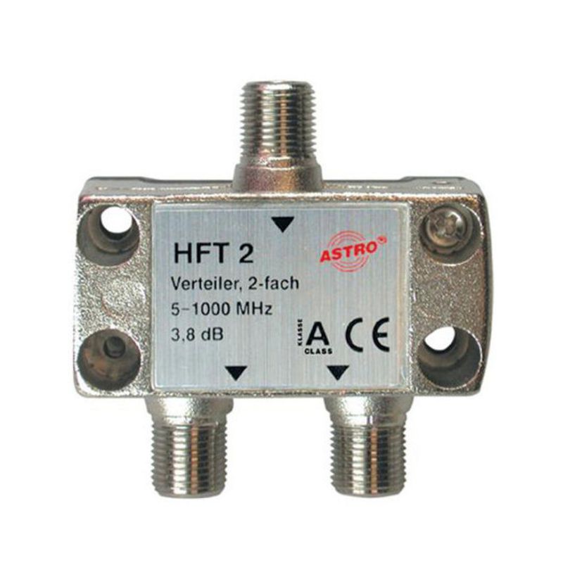 Astro HFT-2 Way divider (3.5 dB) for cable, antenna and satellite systems