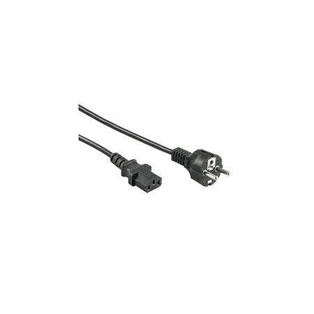Device cable C13 to C20 straight - 3-core - Black 1.5 mtr