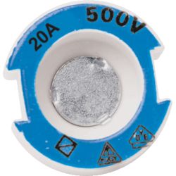 Passchroef blauw 20-ampere Diazed, DT II, gG, 500V, E27