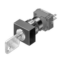 Eao Schlüsselschalter 3 Positionen Schritt - 61-220 5.0/D inkl. Frontplattenadapter 61-9931.0A