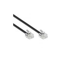 2 Meter ADSL Kabel rj11- Farbe schwarz