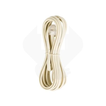 2 meter adsl kabel rj11 - Kleur ivoor