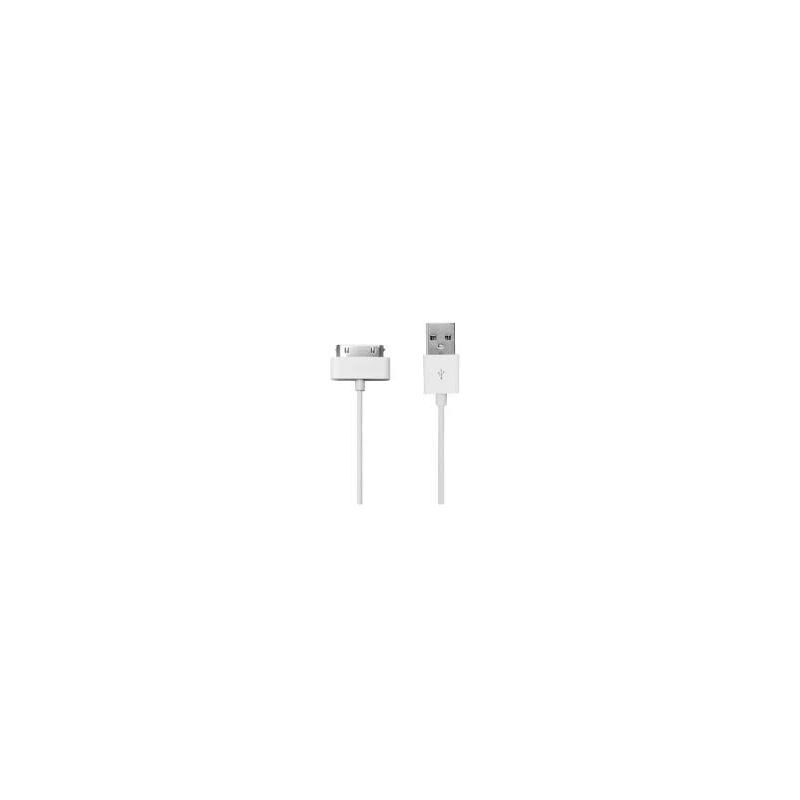 Apple 30-Pin-auf-USB-A-Ladekabel – Weiß – 1 Meter – Weiß – 1 Meter von Ergenic