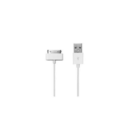 Apple 30-pin naar USB-A laadkabel - wit - 1 meter – Wit – 1 Meter van Ergenic