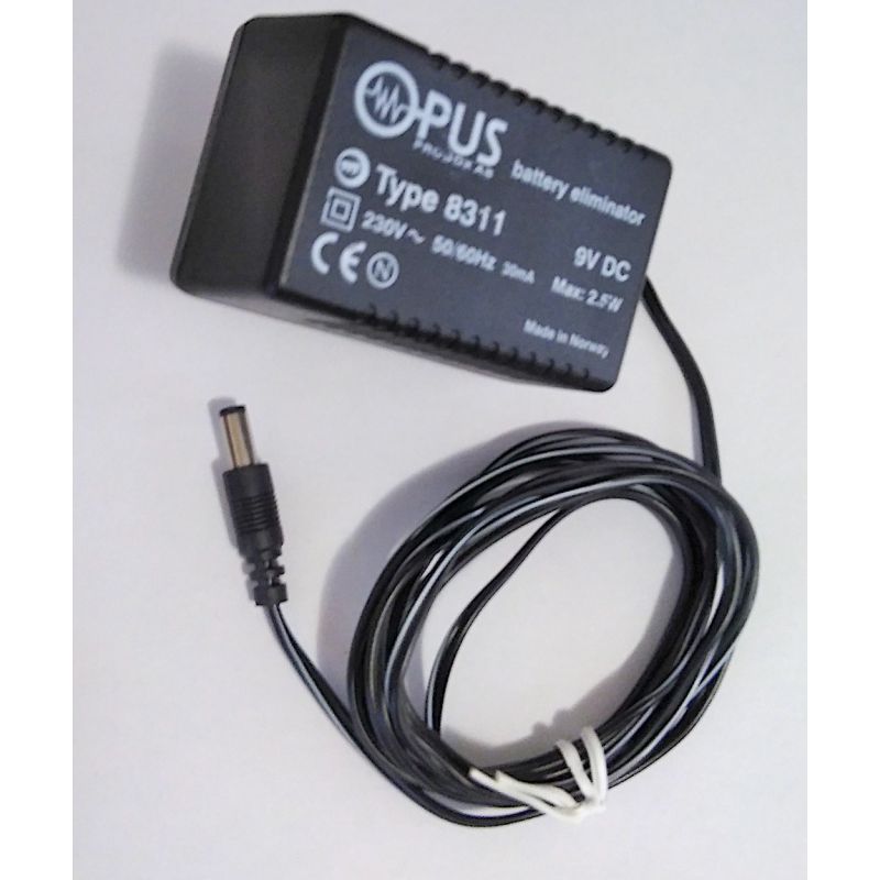 Opus AC 230V Adapter type 8311 Output 9V DC