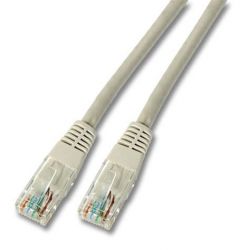 3 m. RJ45-UTP patch cable Straight shielded Cat 5e - Gray