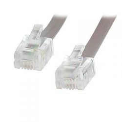 2 meter ADSL cable RJ11 - Color gray