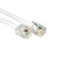 Câble modem Internet RJ11 ADSL 4 fils (6P4C) 30cm