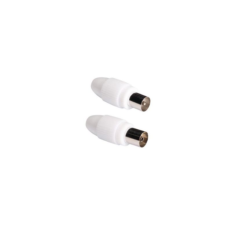 Basic Coax connector female - white