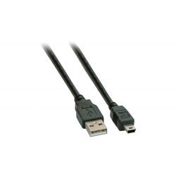 Mini USB Kabel - USB-A naar Mini-B - data/laadkabel - 1 meter