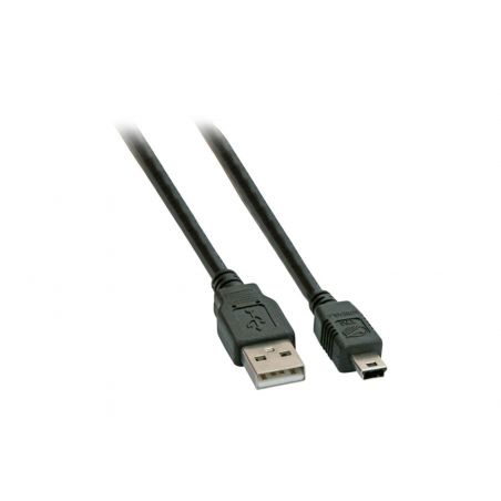 meer en meer Absorberen kristal Mini USB Kabel - USB-A naar Mini-B - data/laadkabel - 1 meter