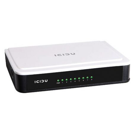 Commutateur réseau 8 ports Icidu 10/100 Mbit / s